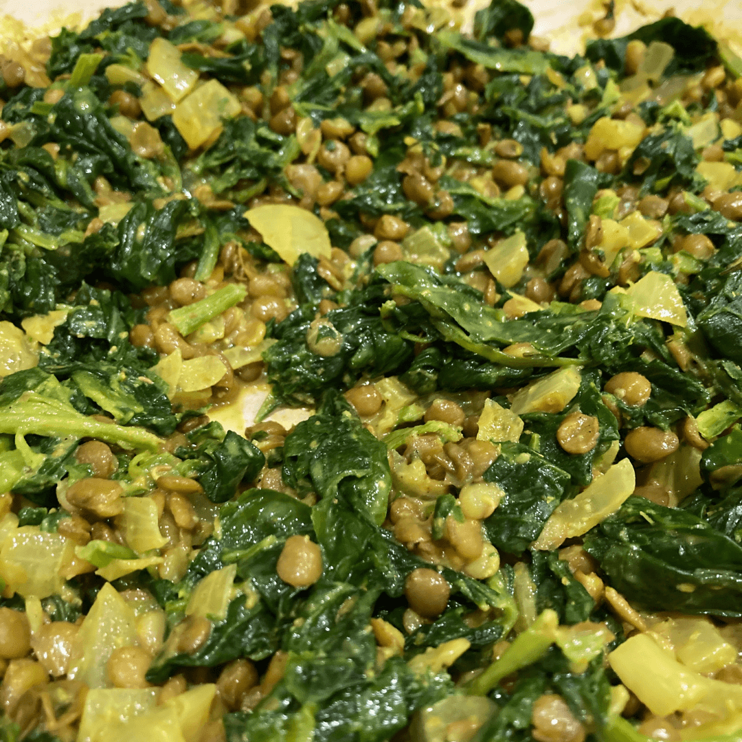Picture of lentil, coconut and egg curry